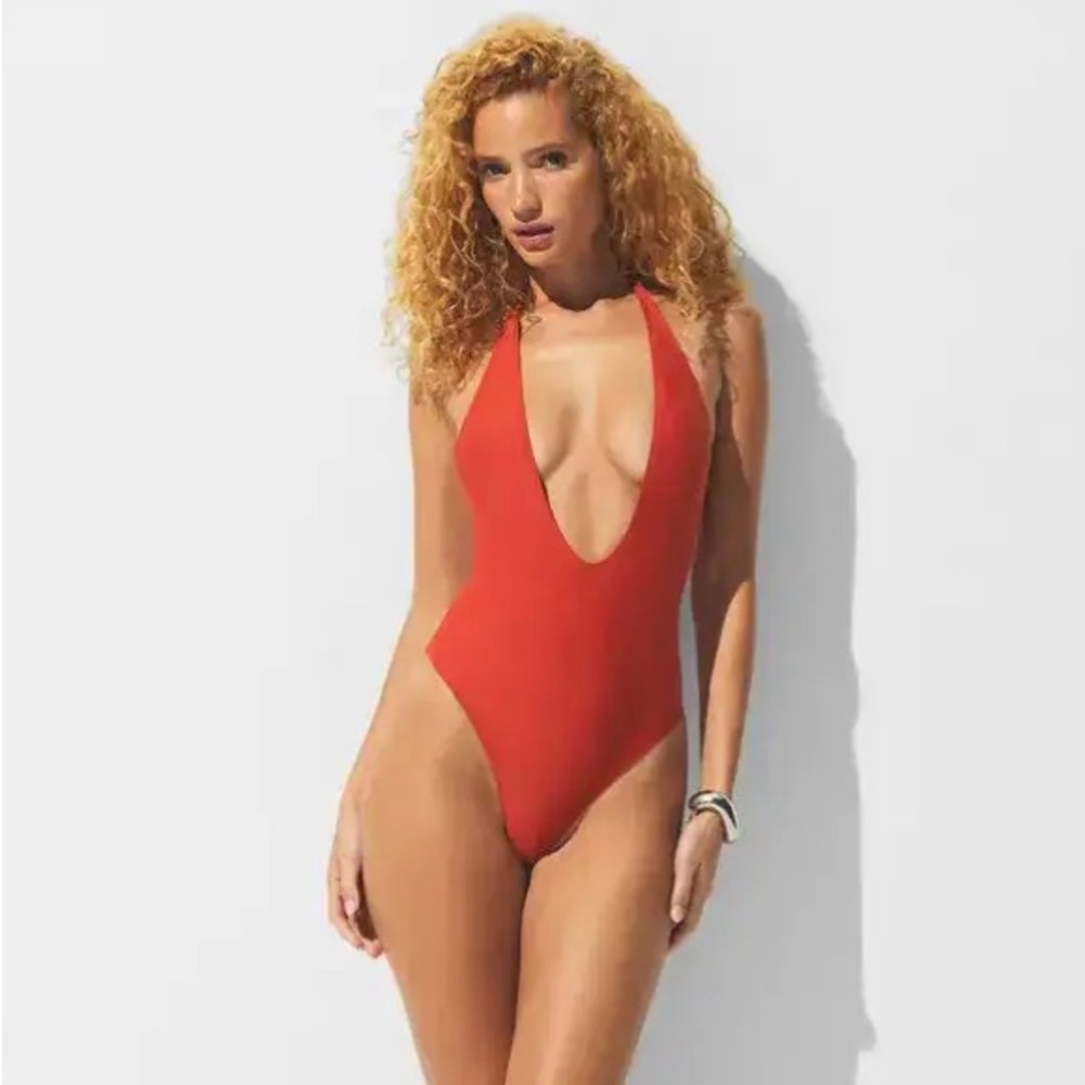 SKIMS Deep Plunge One Piece Swimsuit XL